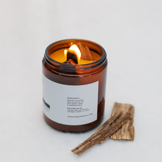 “Opulent Oud” Organic Beeswax Candle