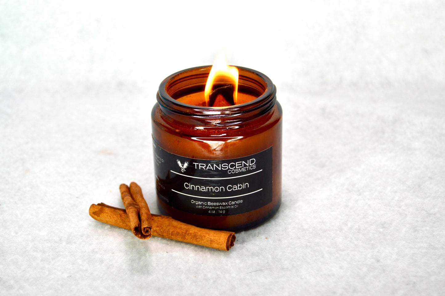 "Cinnamon Cabin" Organic Beeswax Candle