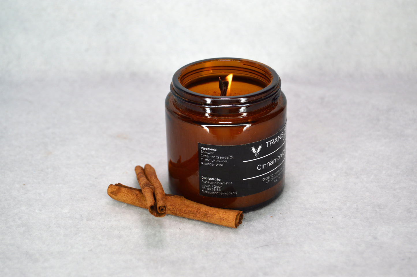 "Cinnamon Cabin" Organic Beeswax Candle