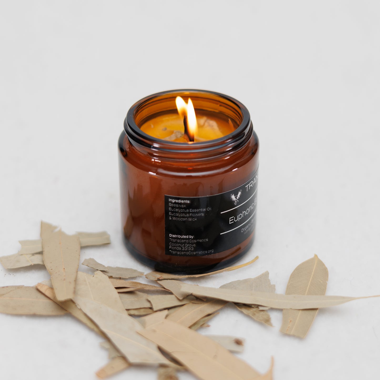 Euphoric Eucalyptus Organic Beeswax Candle